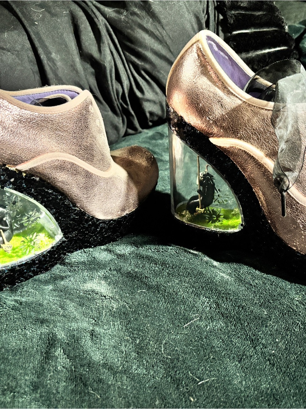 Irregular Choice DIY/custom Ghibli Noh Face Shoes
